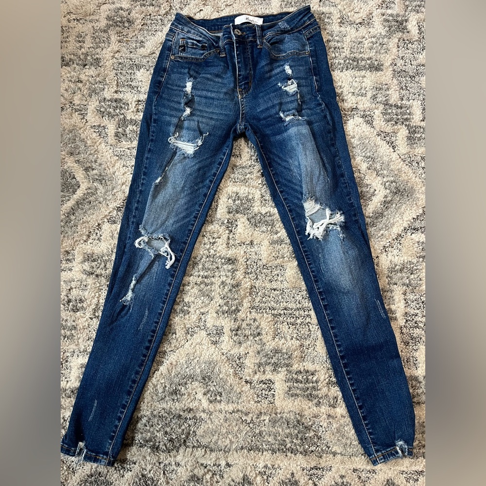 Women’s Distressed Kancan Denim Jeans